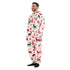Snuggs Blanket Onesie White Christmas Deer
